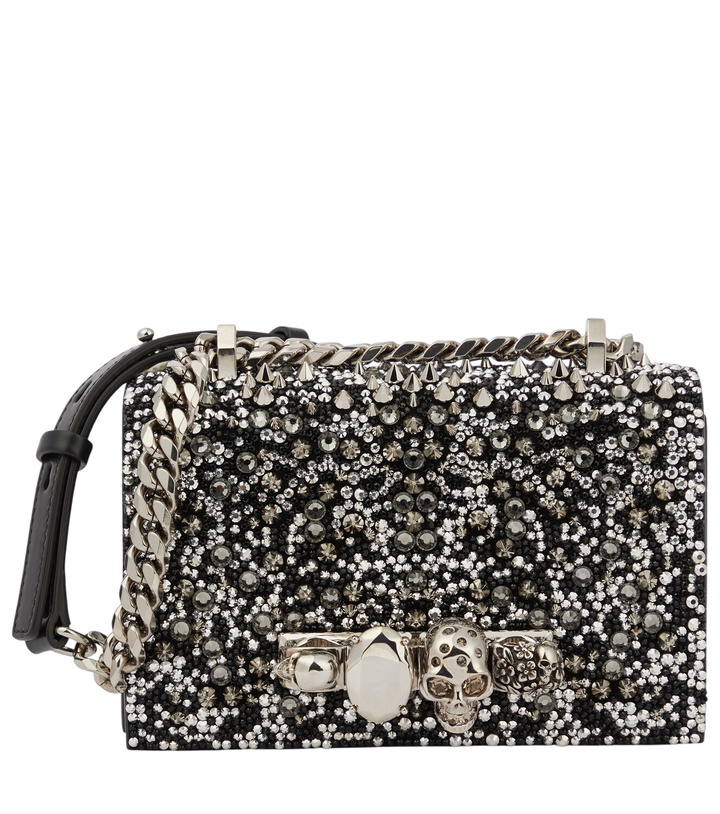 Photo: McQueen Jewelled Satchel Mini embellished crossbody bag
