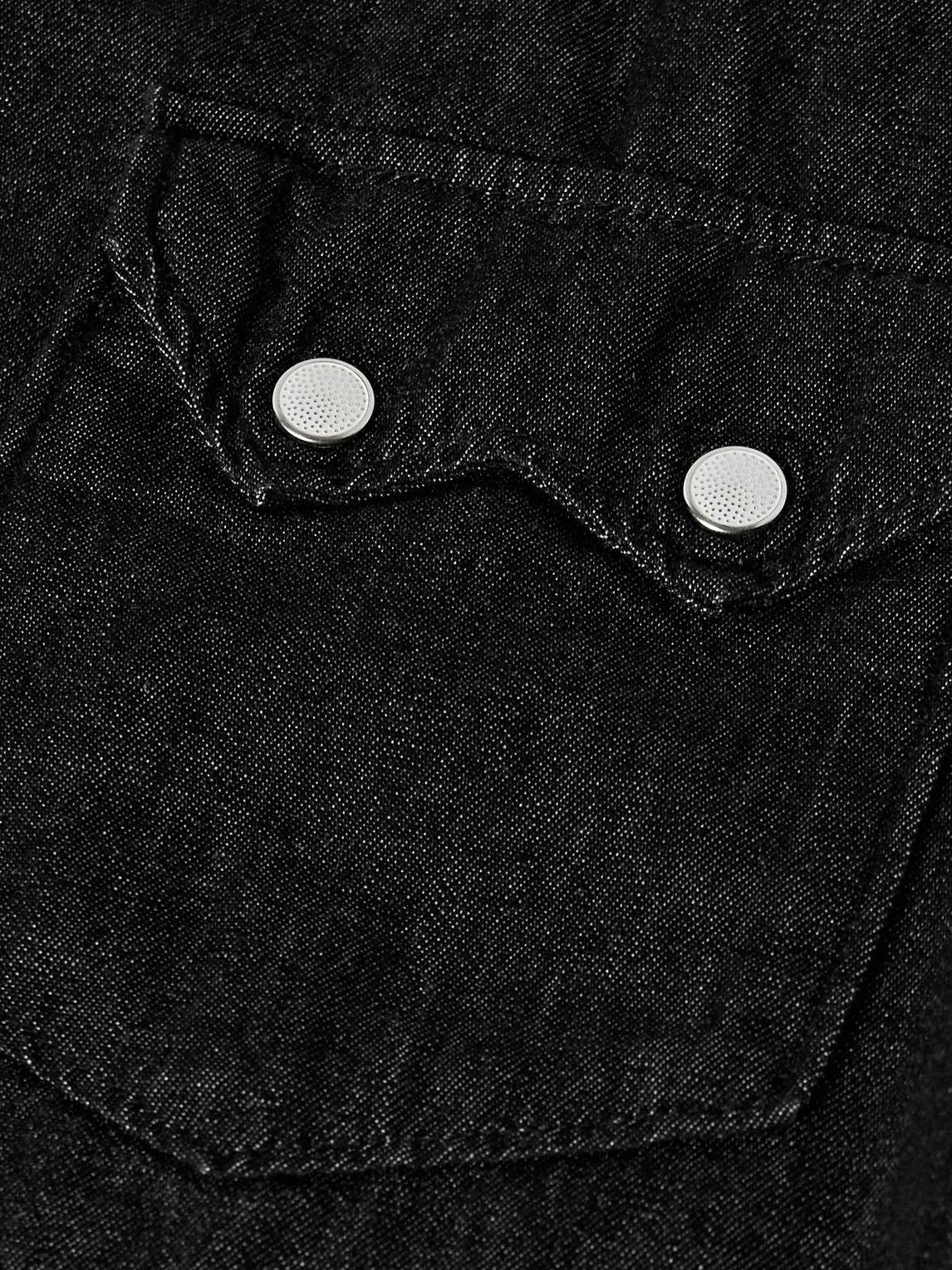 OrSlow - Cotton-Chambray Western Shirt - Black