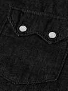 OrSlow - Cotton-Chambray Western Shirt - Black