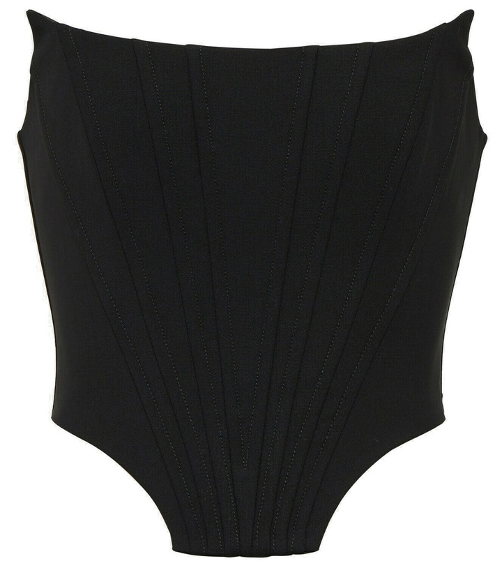 Photo: Giuseppe di Morabito Cropped wool-blend top