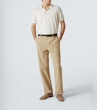 Tod's Ribbed-knit cotton polo shirt