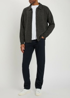 Frame Brushed Wool and Yak-blend Overshirt Charcoal
