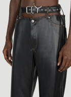 Y/Project - Y-Buckle Belt Pants in Black