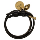 Alexander McQueen Black Double Wrap Bracelet