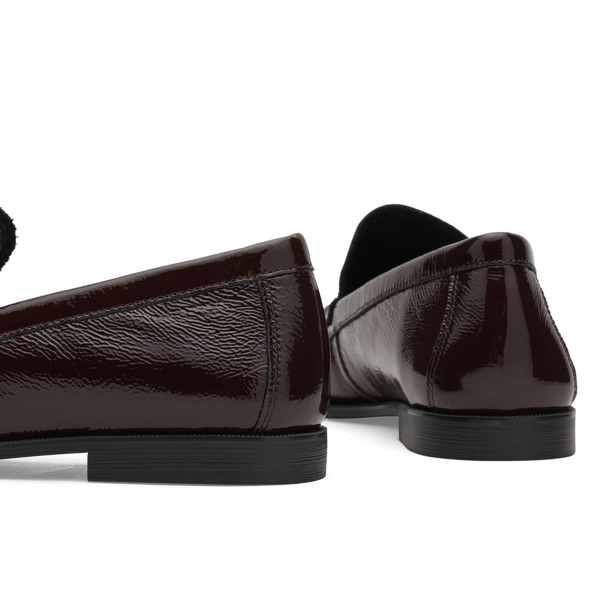 Vagabond Shoemakers Women's Vagabond Brandi Patent Leather Loafer in Chocolate