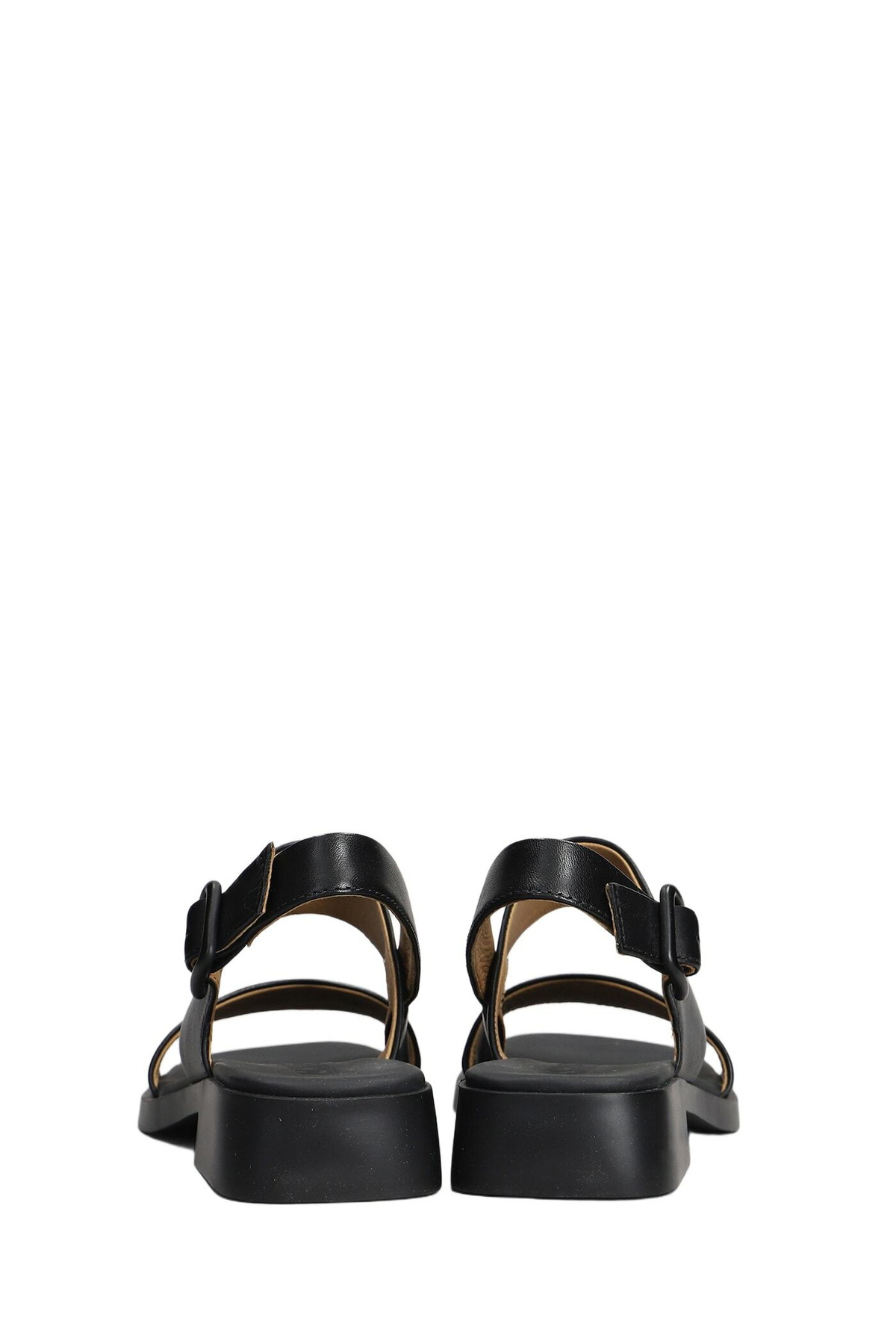 Camper Dana Sandals In Black Leather