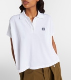 Loewe Asymmetric cotton piqué polo shirt