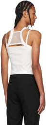 Dion Lee Off-White Mesh Holster Tank Top