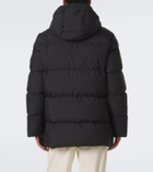 Burberry Burberry Check hooded down coat