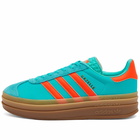 Adidas Men's Gazelle Bold W Sneakers in Mint Rush/Impact Orange