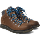 Sorel - Madson II Suede-Trimmed Textured-Leather Hiking Boots - Brown