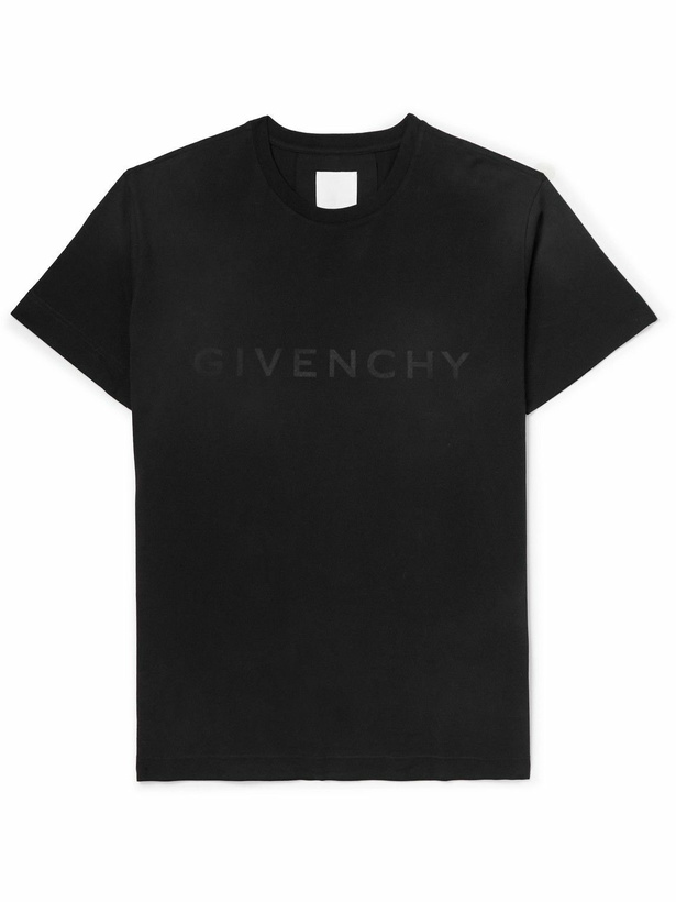 Photo: Givenchy - Logo-Print Cotton-Jersey T-Shirt - Black