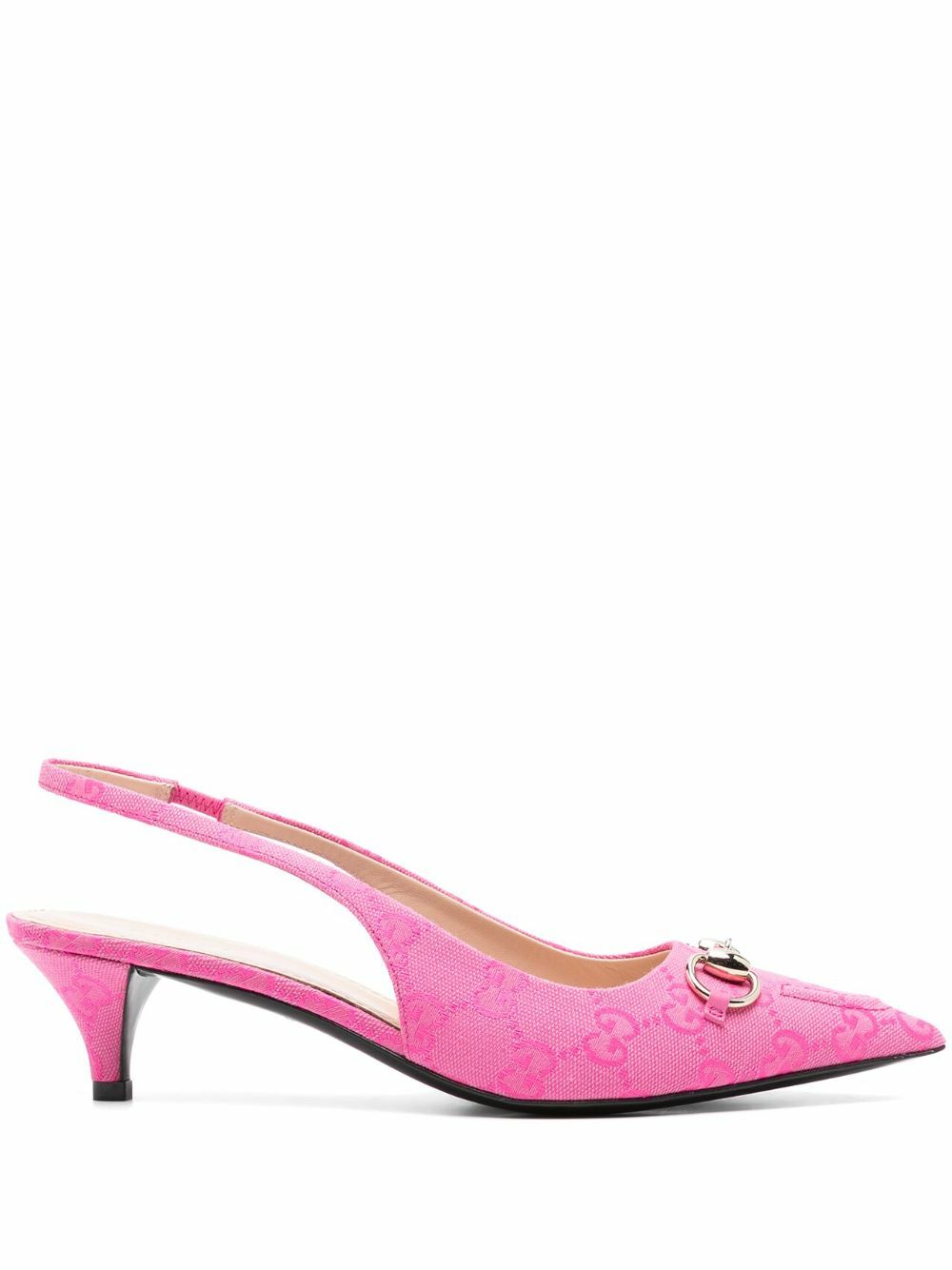 GUCCI ポインテッドシューズ　淡いピンク　35.5 Gucci Pink 50 GG Canvas Slingback Pumps Gucci