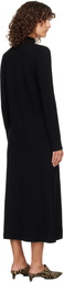 Loulou de Saison Black Lucero Long Metal Ornament Maxi Dress