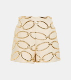 Valentino Chain 1967 brocade shorts