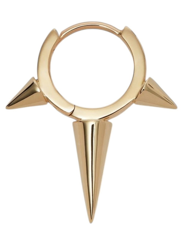 Photo: MARIA TASH 14K Yellow Gold Triple Spike Hoop Earring