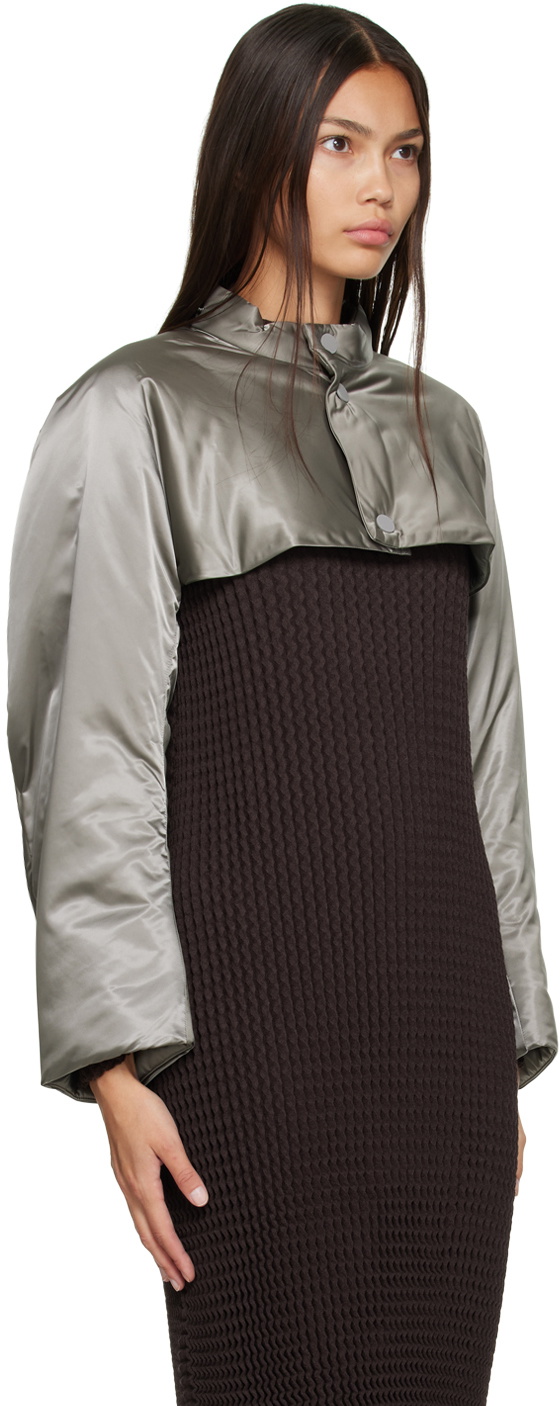 ISSEY MIYAKE Gray Polymorph Jacket & Vest Set