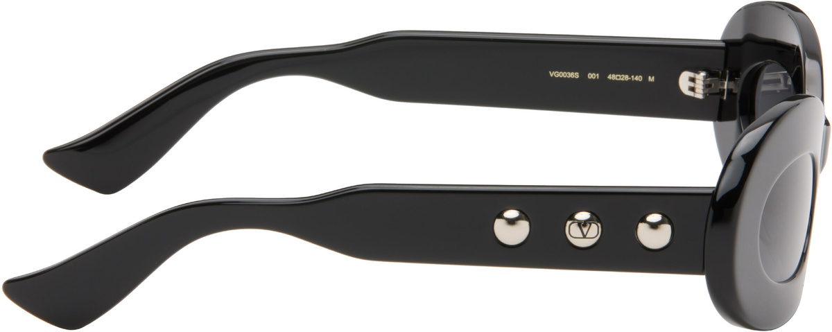 Valentino Black Nellcôte V Logo Sunglasses