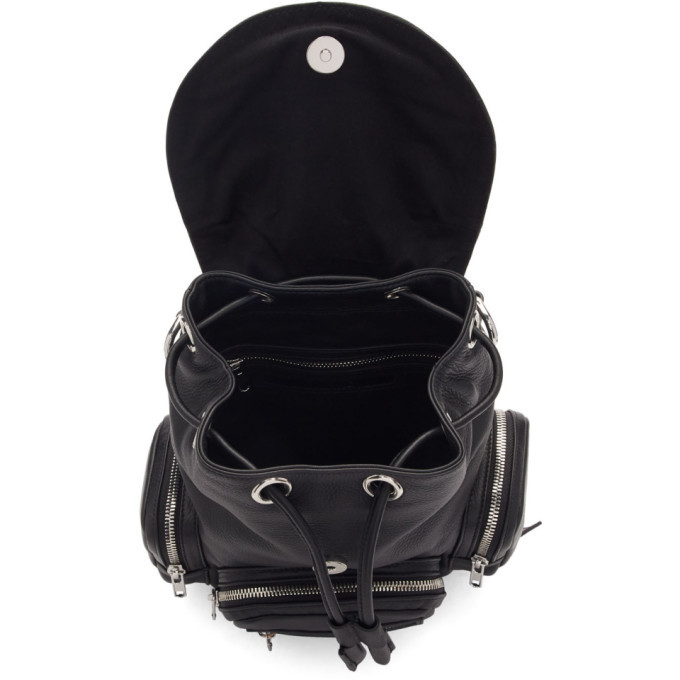 McQ Alexander McQueen Black Mini Loveless Backpack McQ Alexander McQueen