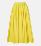 Givenchy Pleated cotton midi skirt