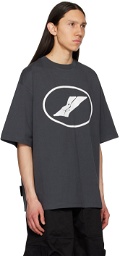 We11done Gray Print T-Shirt