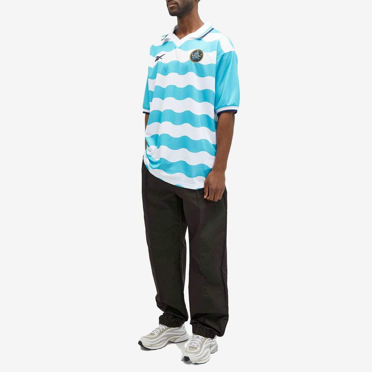 Botter x Reebok Football Top in Scuba Pop/White