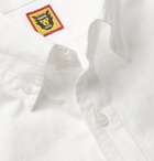 Human Made - Button-Down Collar Logo-Embroidered Cotton-Ripstop Shirt - White