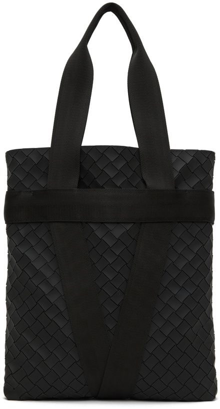 Photo: Bottega Veneta Black Rubber Buffer Tote Bag