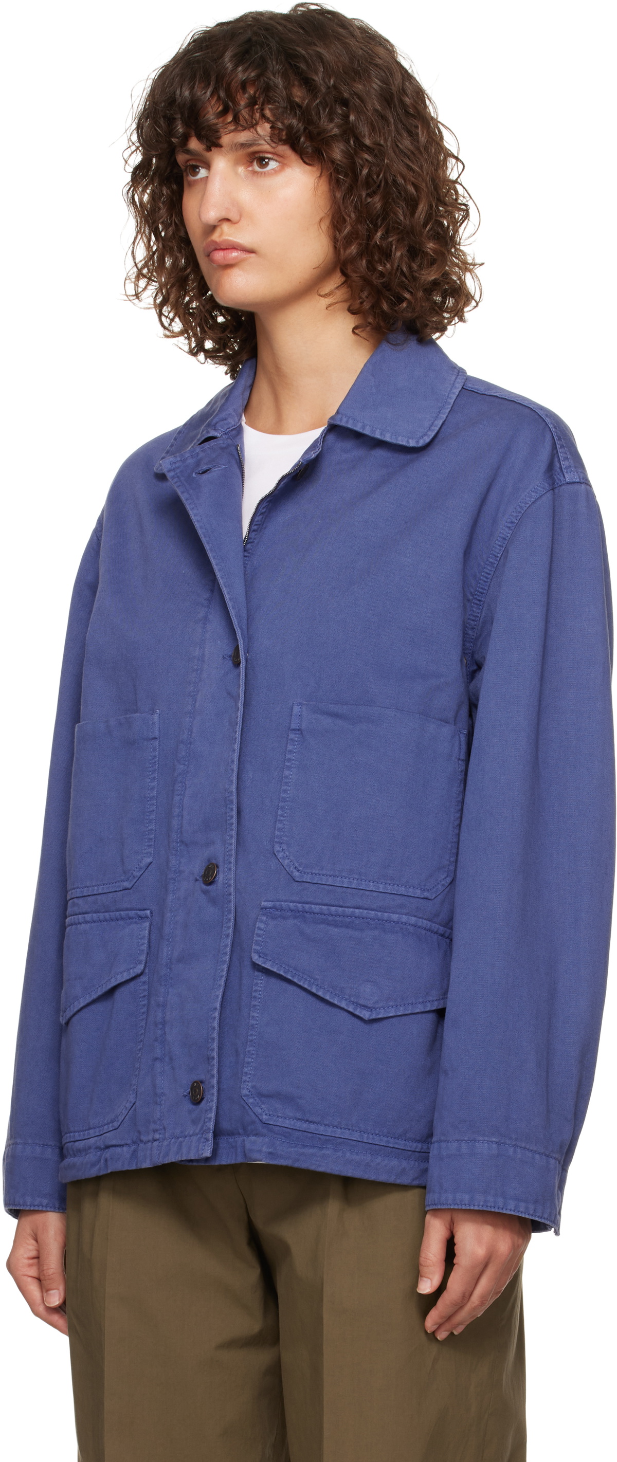 THE ROW JOLENE JACKET ジャケット　コート The Row Navy Jolene Jacket The Row