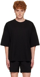 LE17SEPTEMBRE Black Embroidered T-Shirt