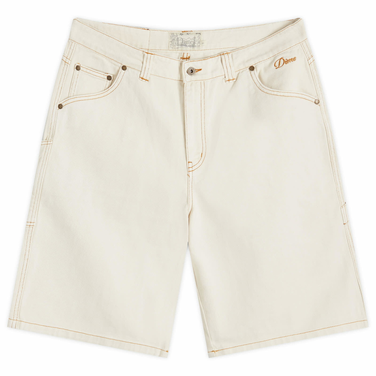 DIME SHORTS 24ss 34インチ Dime Men's Classic Denim Shorts in Warm White Dime