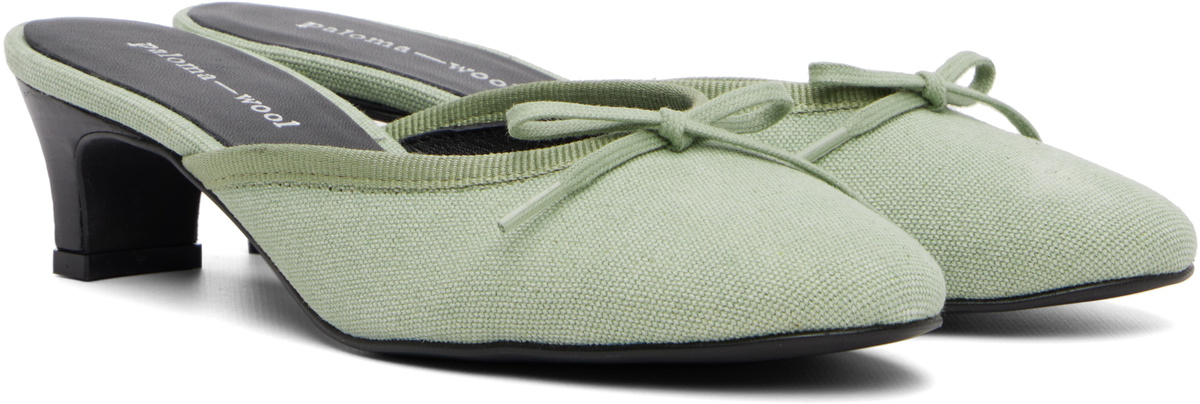 Paloma Wool Green Petra Mule Heels
