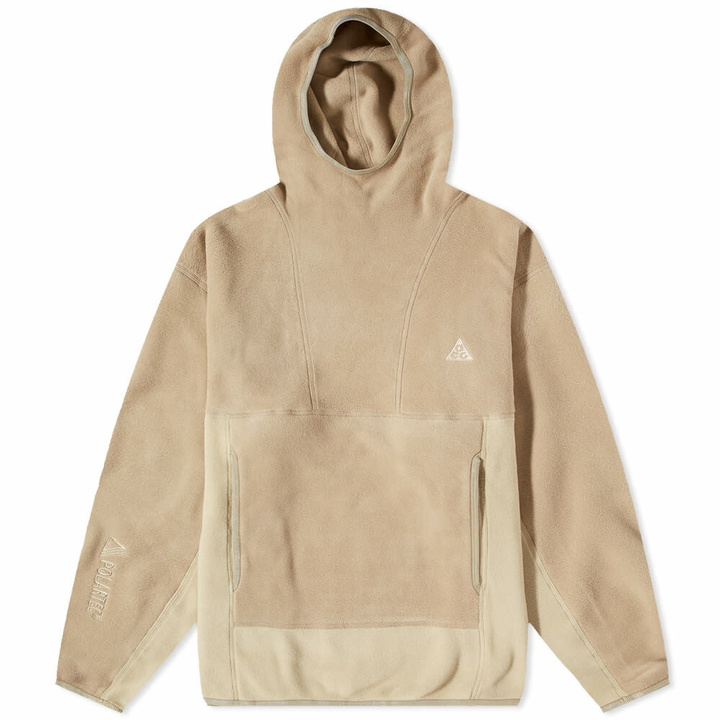 Photo: Nike Men's ACG Wolf Tree Fleece Pullover Hoody in Khaki/Limestone