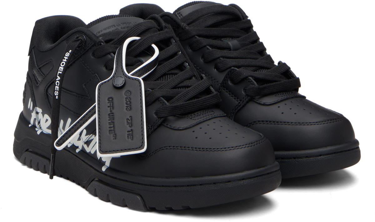 Off-White Black Out Of Office For Walking Sneakers