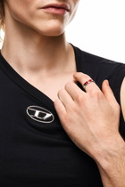 Diesel Stainless steel band ring - Rings - Unisex - Silver