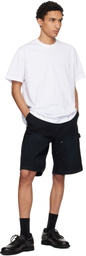 WOOYOUNGMI White Cotton Back Logo T-shirt