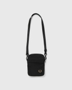 Fred Perry NYLON BADGE SMALL SIDEBAG Black Mens Messenger & Crossbody Bag