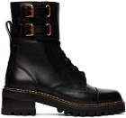 See by Chloé Black Mallory Combat Boots