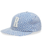 Rhude Men's Jaquareded R Hat in Blue