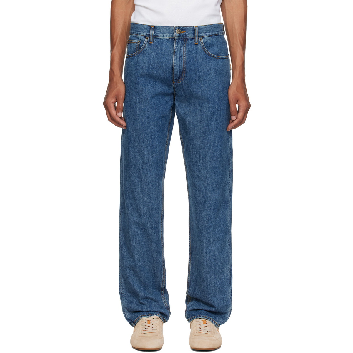 Burberry Blue Straight Jeans