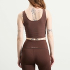 Bandit Women's Soft Compression Scoop Neck Tank in Cacao