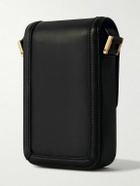 SAINT LAURENT - Solferino Mini Logo-Embellished Leather Messenger Bag