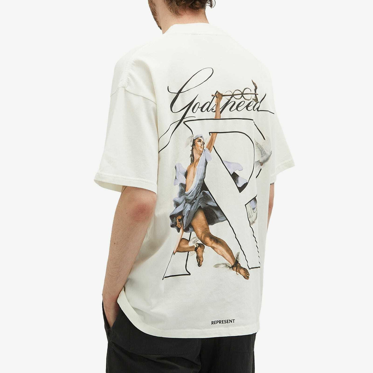Represent Men's Hermes T-Shirt in Flat White Represent