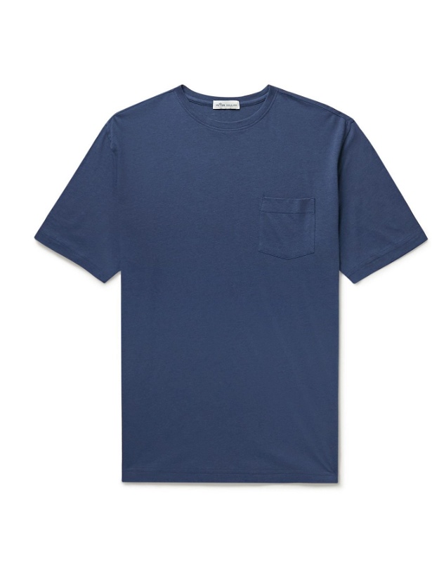 Photo: PETER MILLAR - Seaside Summer Cotton and Modal-Blend Jersey T-Shirt - Blue