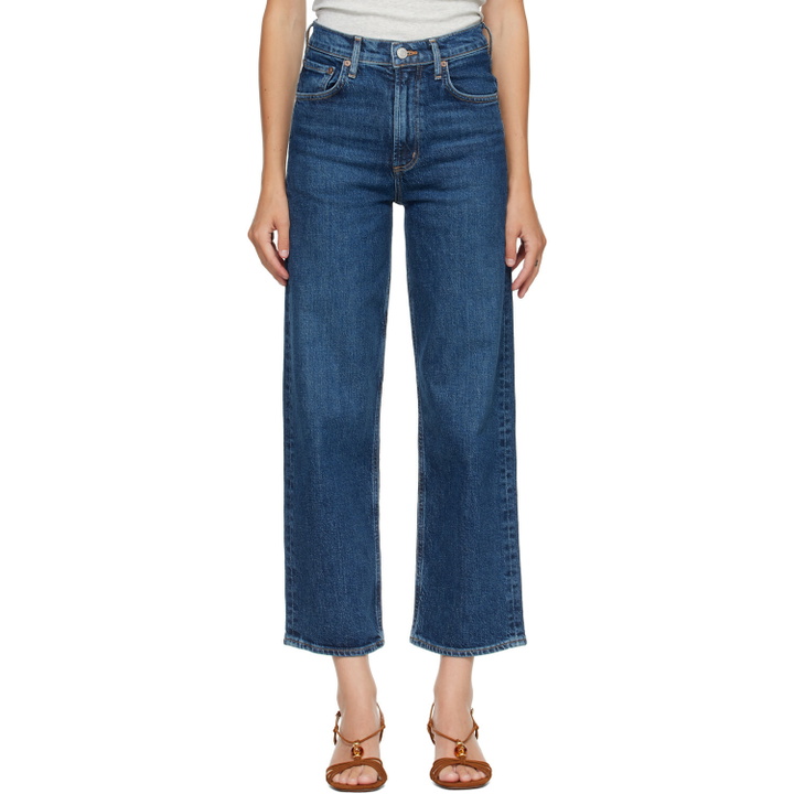 Photo: AGOLDE Blue Ren Comfort Stretch Crop Jeans
