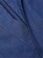 Turnbull & Asser - Hayhurt Linen Kimono Robe - Blue