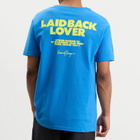 Second/Layer Men's Second Layer Vintage Ciggy Pocket T-Shirt in Blue/Yellow