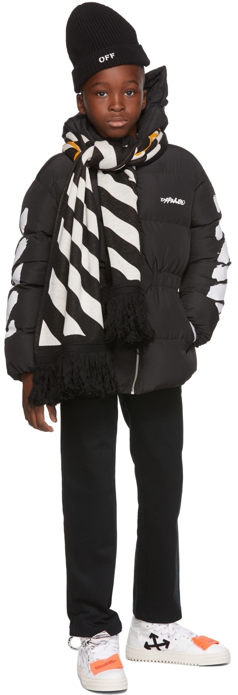 Off-White Black Logo Patch Puffer Jacket Off-White