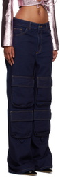 Lado Bokuchava Indigo Cargo Jeans