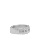 The Ouze Men's Hallmark Band Ring in Silver